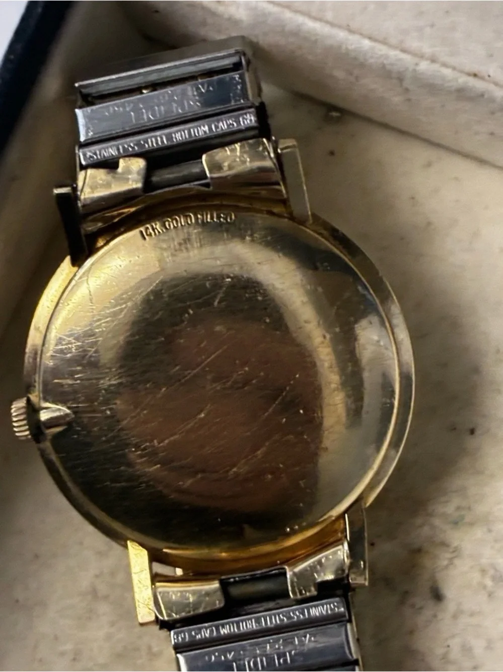 1962 14K Gold Filled Omega Windup 34mm Watch 17 Jewels 19844002 RUNNING 510 Cal